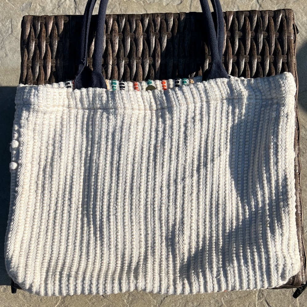 Universal Thread Striped Multicolor Tote Bag - image 3